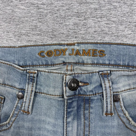 Cody James Jeans Mens Size 34x34 Blue Denim Slim Straight Outdoor Cowboy Work - Picture 8 of 9